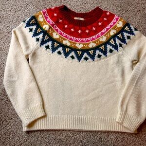 Marine Layer Fair Isle Crew Neck Sweater